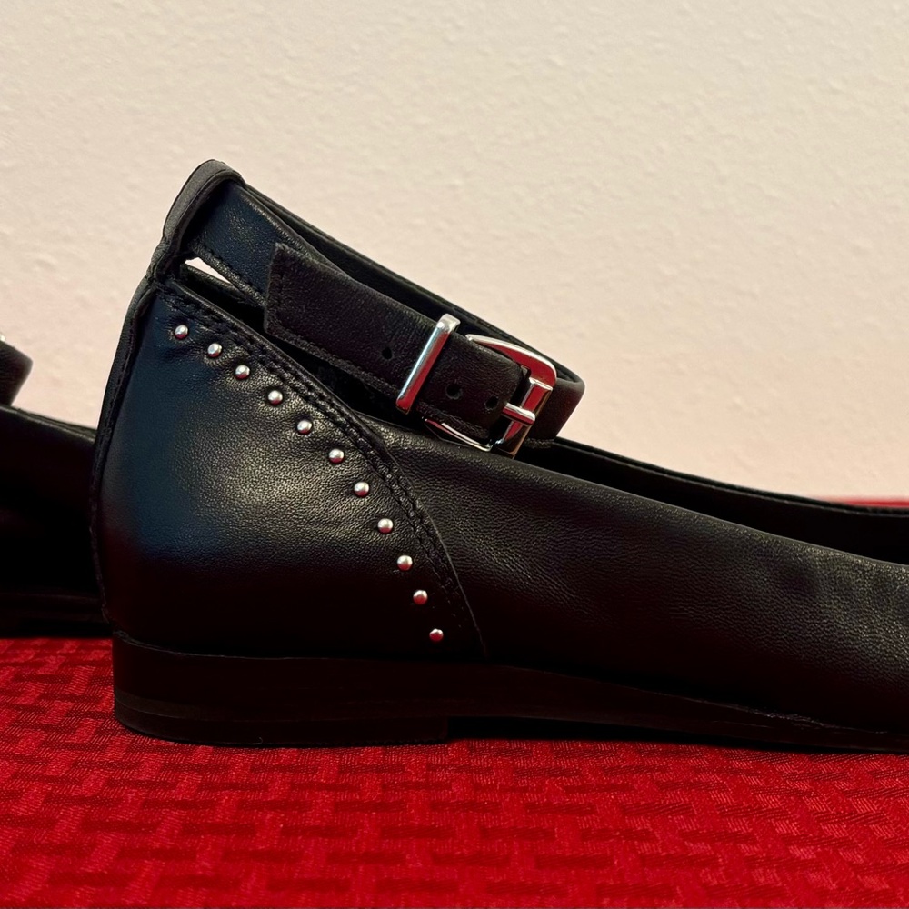 Lucky Brand Black Melsin Ankle Flats - Size 8 image 5